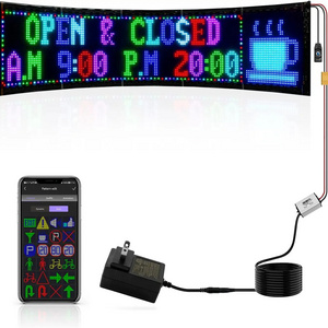 High quality bluetooth display screen scrolling advertising screen flexible led matrix panel for shopping mall Mini led screen