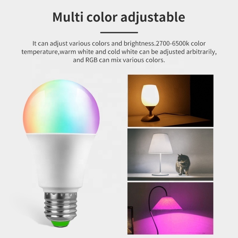 Dimmable Multicolor Tuya WiFi Smart Led Bulb Lamp Light Smart Home Lights Smart Bulbs Smart Light Smart Home Lights