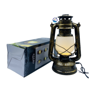 Portable outdoor camping rechargeable antique retro Led kerosene lamp lantern