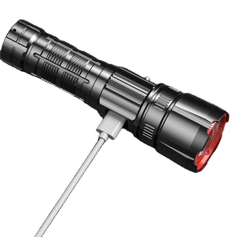 High Lumen Super Bright Long Range Powerful Led Torch Light Rechargeable Flashlights Tactical Waterproof Industrial