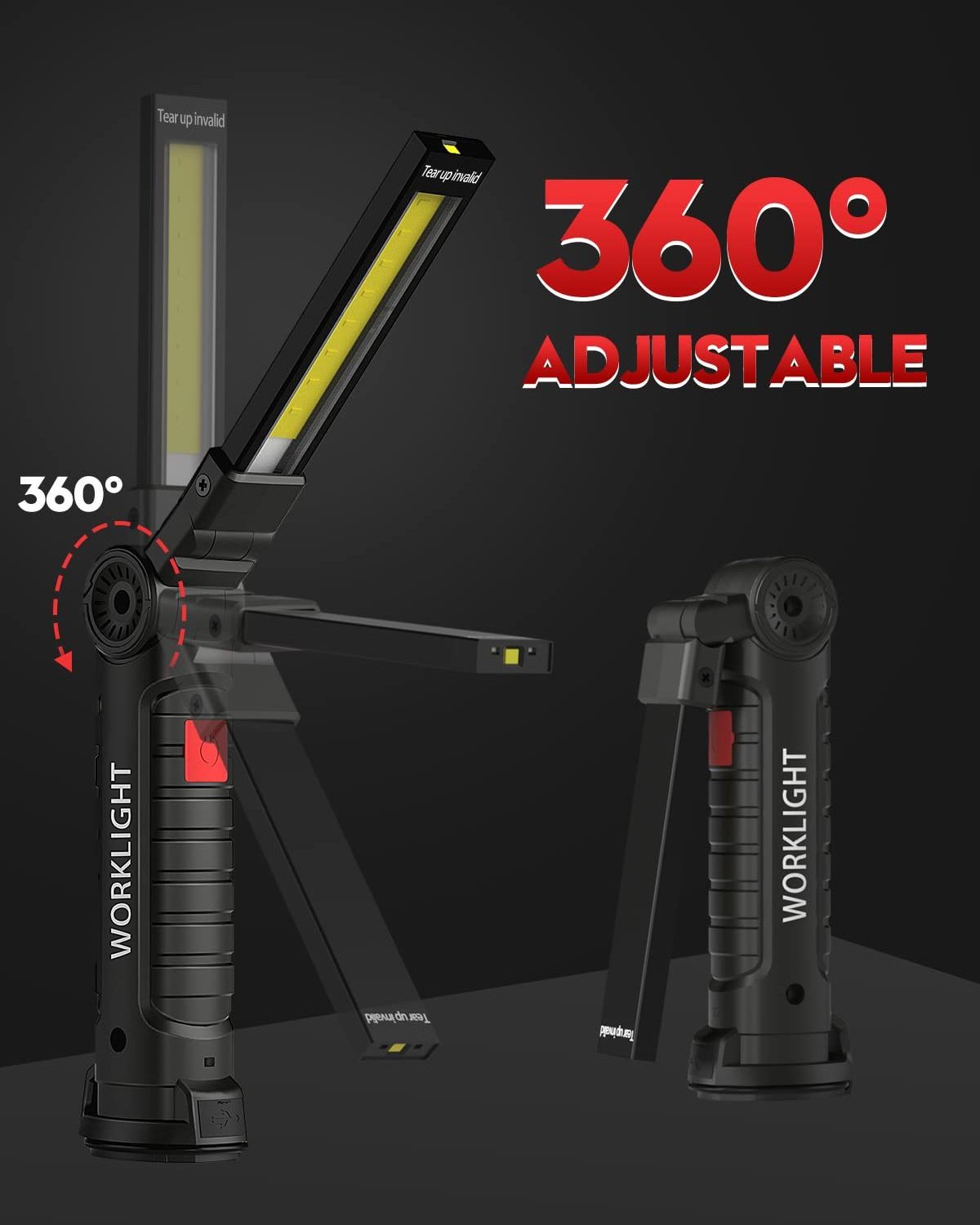 High Lumens Portable In Stock Truck Triop Table Lamp Screwdriver With Worklight And Flashlight Led Work Light