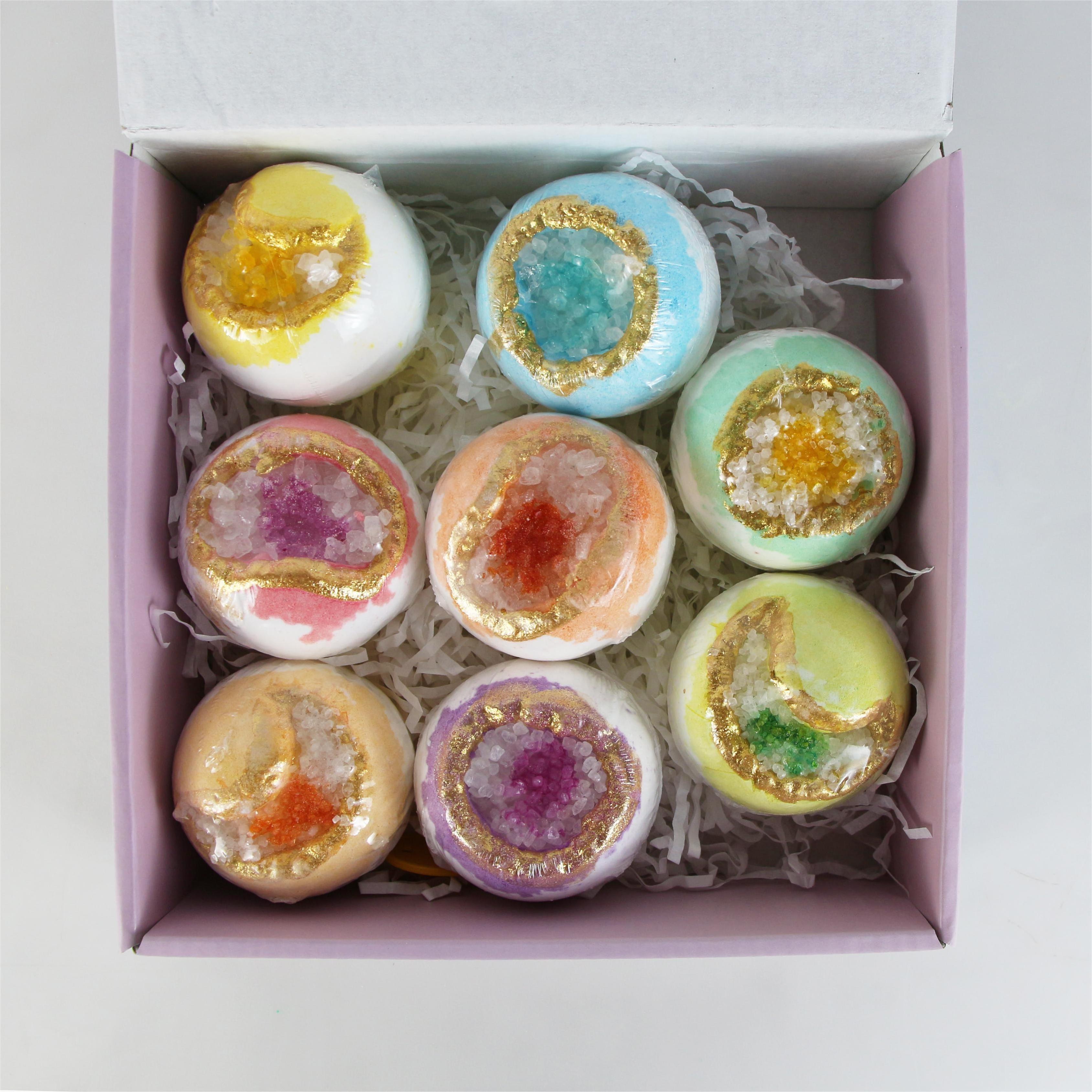 Hot sales bath bombs gift set christmas bath bomb bathbombs organic