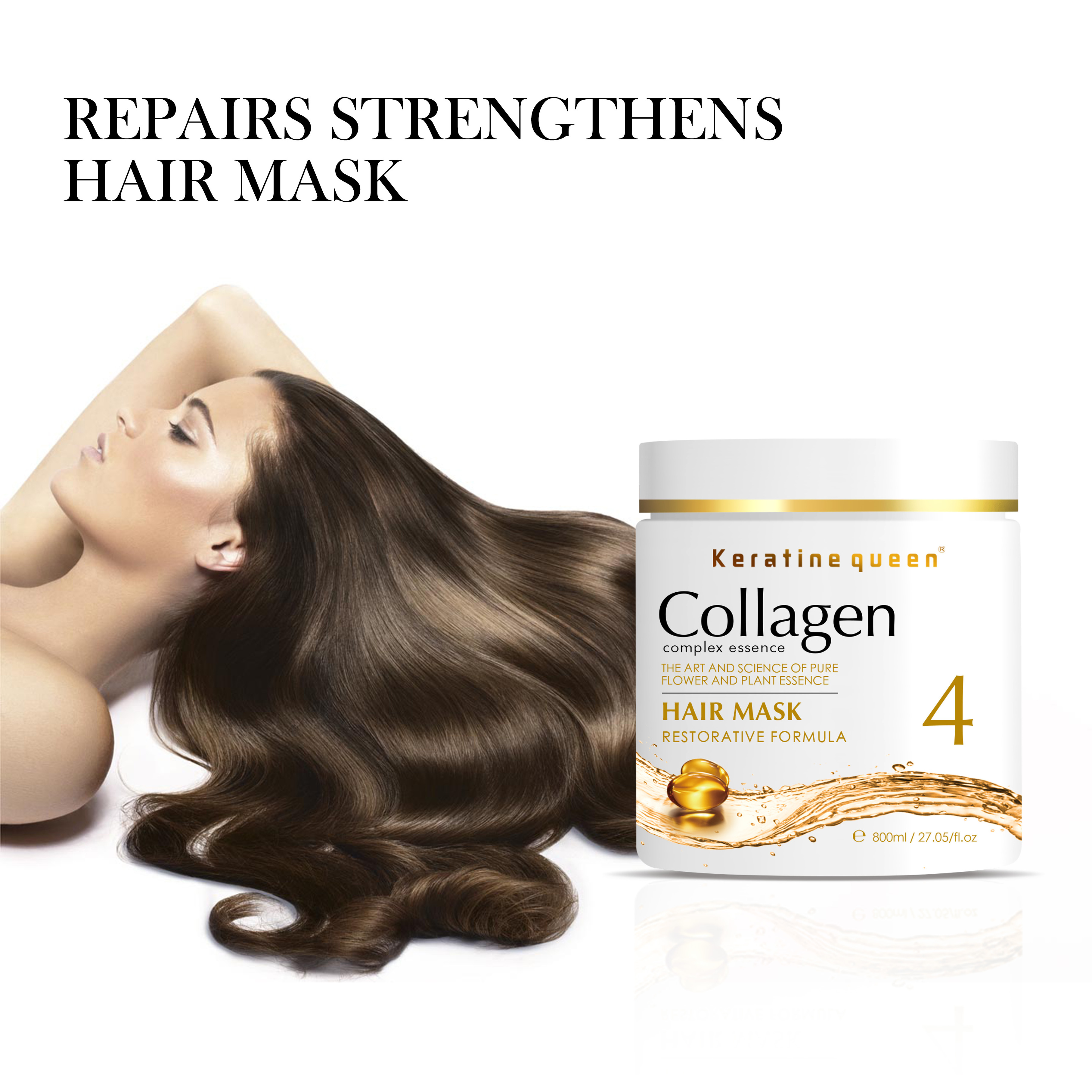 Oem Collagen Keratin hair mask  Treatment Natural Moisturizing Repair Hair Mask