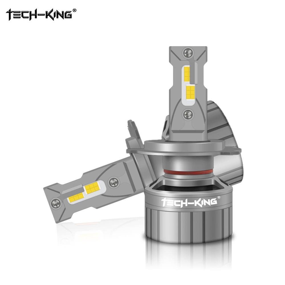 TECH KING Factory Price 200W 24000LM High brightness decoding Led Headlight car Bulb 360 H1 H7 H11 9005 9006 9012 Car Led Lights