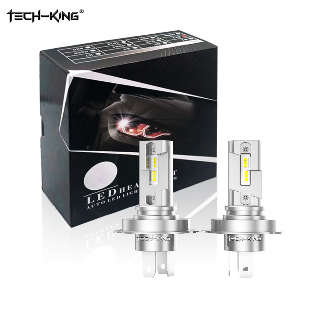 TECH-KING Car Accessories R20 9005 9006 Fanless LED Headlight Bulb Powerful CSP 3570 Auto Led Light Auto Fog Light Lamp