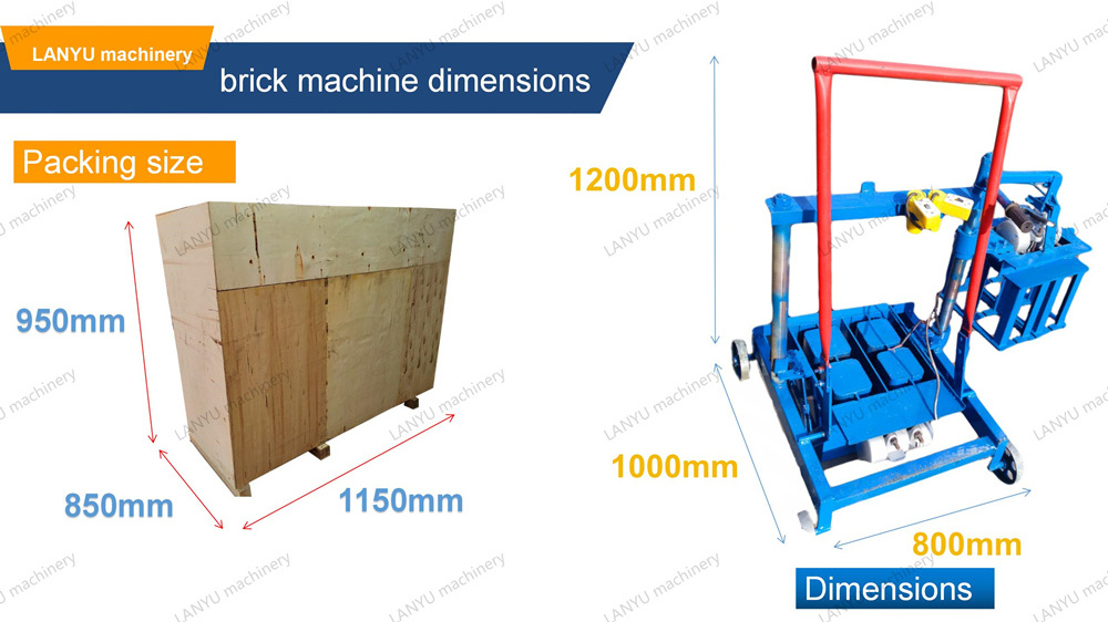 manual brick making machine/small brick making machine/brick making machine haiti