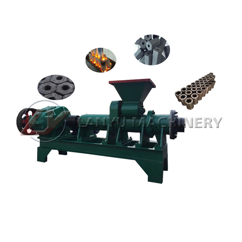 lanyu sexangle briquette making machine/smokeless coal briquettes/cube shisha charcoal machine