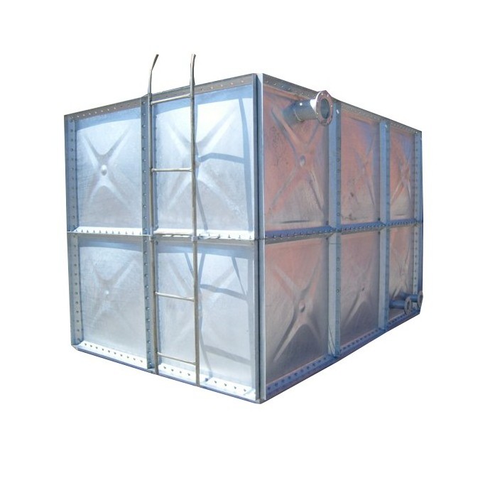 Factory supply 30000 Liters fire fighting Water Storage Cistern hot dipped galvanized water tank