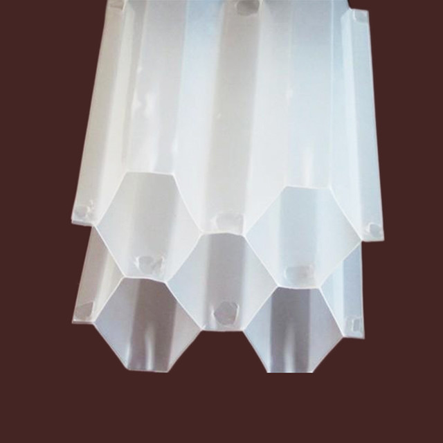 Lamella tube settler PP White 50mm Diameter Tube Settler Used In Sedimentation Tanks