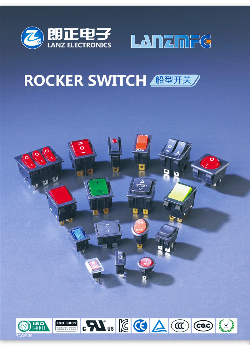 Rocker Switches 16A 4pins ON-OFF-ON DPST Inverter Welding Machine Coffee Maker Switch 4 Pin or 6 Pin 250VAC 250VAC MAX 16A/20A