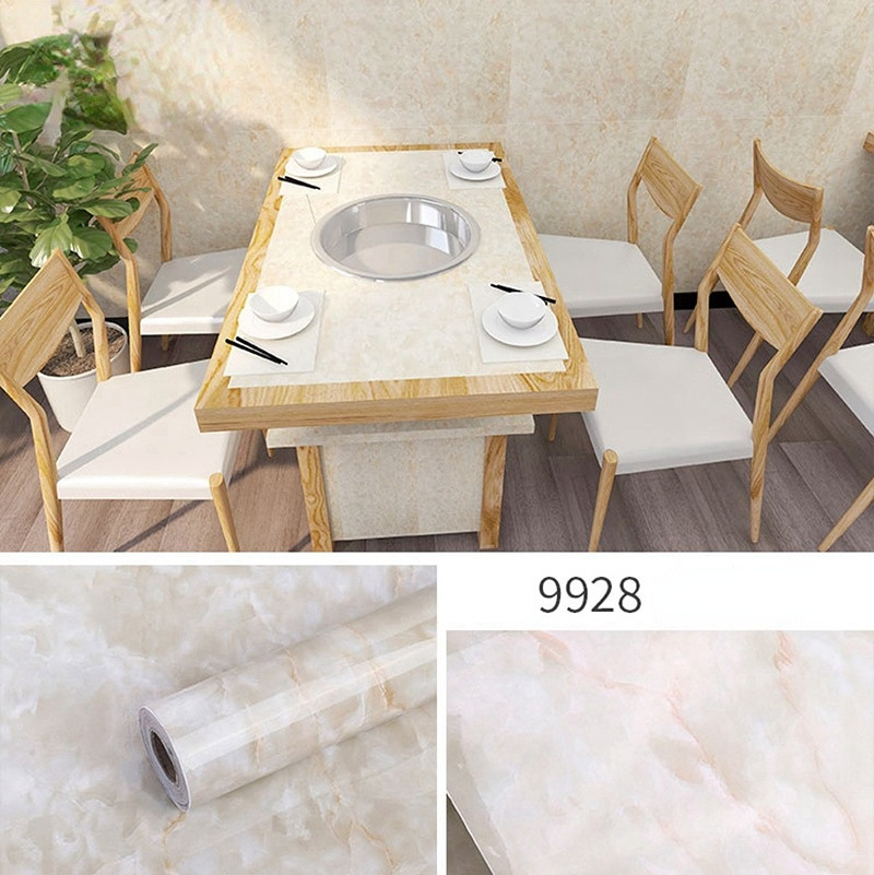 New Custom Marble Contact Paper Home Decoration Vinyl Peel And Stick Wall Paper Self Adhesive 3d Stone Pvc Wallpaper