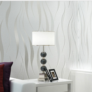 Mould-proof Commerce Embossed Wallpapers Roll Bedroom Living Room Elders' Room Wall Decor 3d Stripe Wall Paper Home Decor