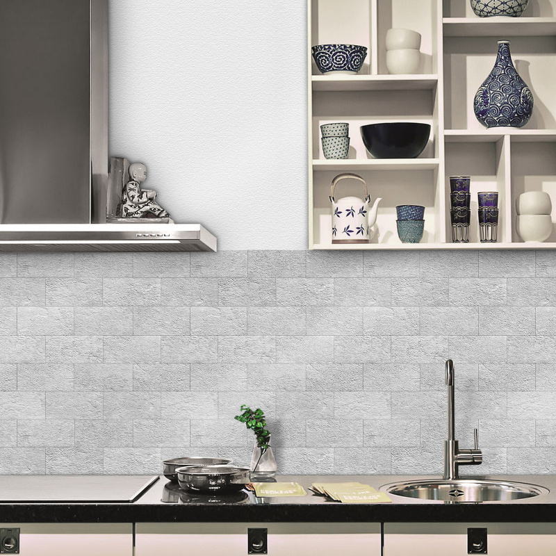 Eco-friendly Self-adhesive Wallpaper with 3D Brick Pattern Used for Indoor Walls