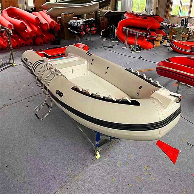 Luxury 16ft Rib Boat, Deep V Orca Steering Console, Hypalon Rigid Inflatable Fiberglass Hull