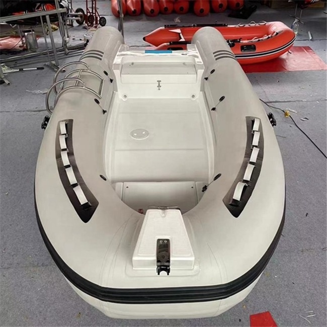 Luxury 16ft Rib Boat, Deep V Orca Steering Console, Hypalon Rigid Inflatable Fiberglass Hull