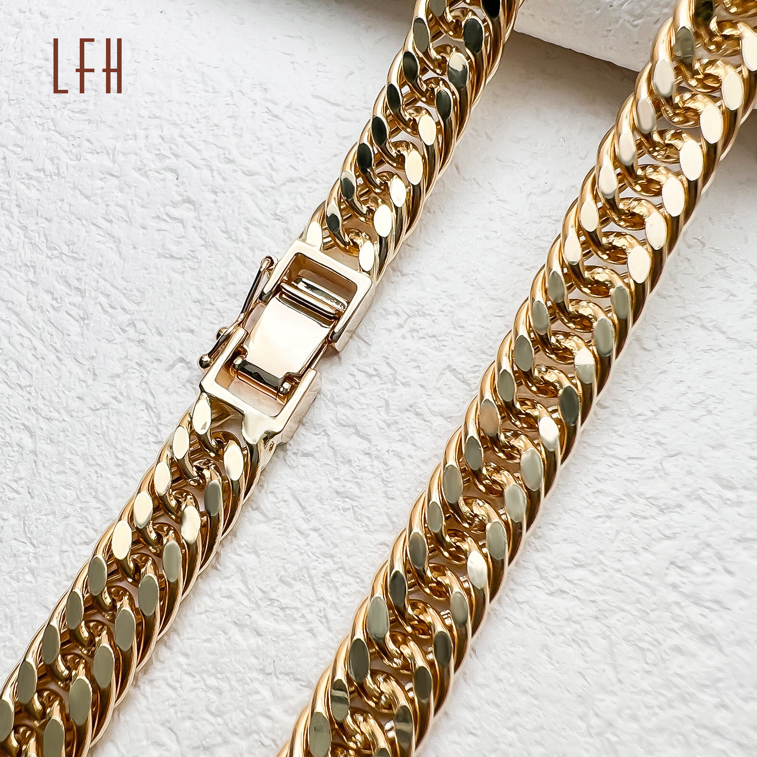 Hip Hop 4mm 5mm 6 Mm 18k Real gold Cuban Chain Bracelet Japan Gold real Jewelry 18k Men Chunky 18k Real Gold Chain Bracelet