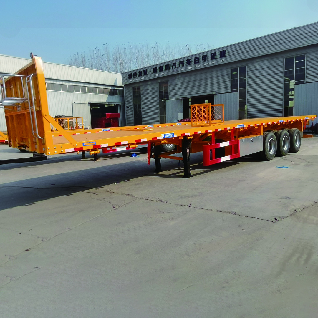 30-80 Tons 2 axles 3 axles 4 axles Flatbed 20ft 40ft 45ft Container Semi truck trailer or Flatbed Cargo Semi truck trailer