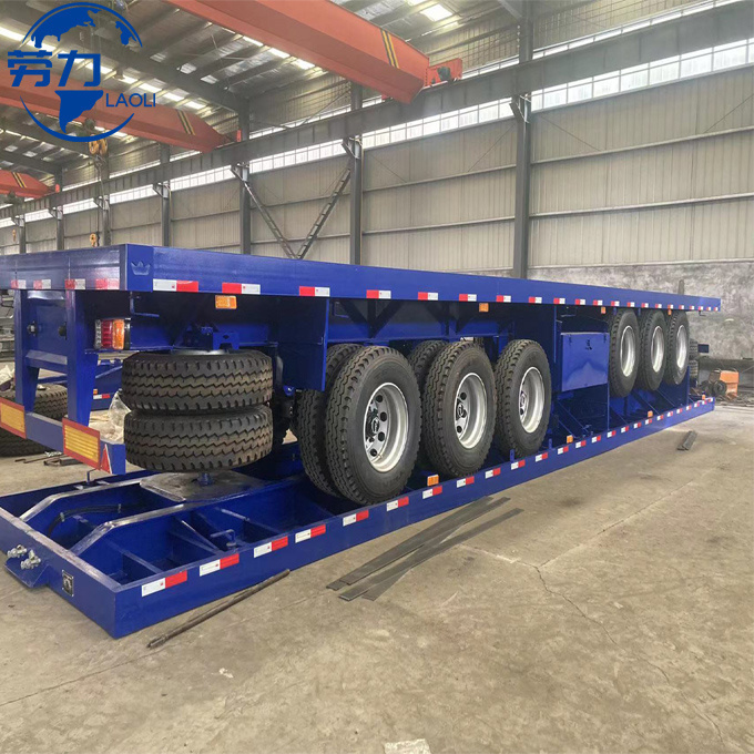 Hot sale 20ft 40ft container flatbed good truck trailer cargo trailer truck price