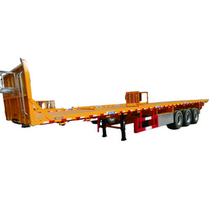 30-80 Tons 2 axles 3 axles 4 axles Flatbed 20ft 40ft 45ft Container Semi truck trailer or Flatbed Cargo Semi truck trailer