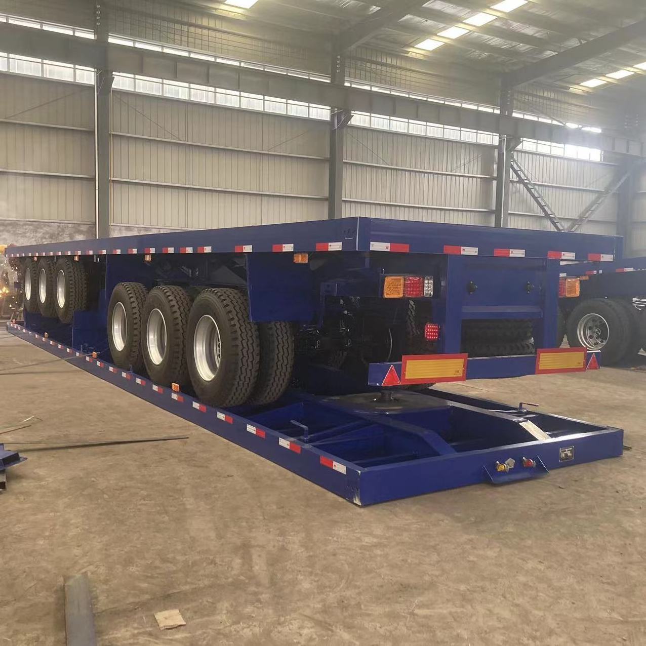 Hot sale 20ft 40ft container flatbed good truck trailer cargo trailer truck price