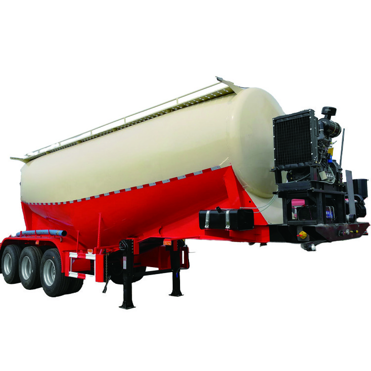 Bulk cement tanker 35m3 40m3 50 ton dry bulk cement tank semi trailer manufacturers