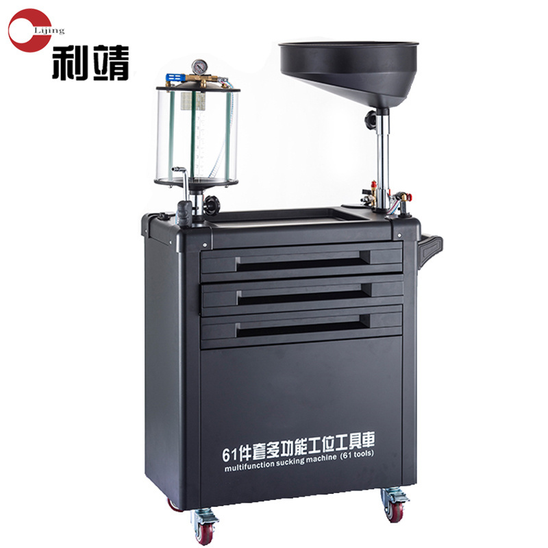 Professional Auto Maintenance Industry Long Service Life Portable Tool Chest Set With Pneumatic Waste Oil Drainer