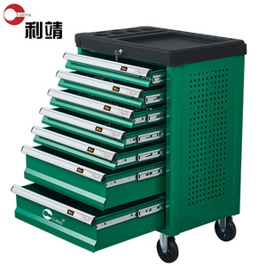 7 Drawer 420 pcs Tool Sets Metal Box Tool Trolley Rolling Storage Tool Cabinet