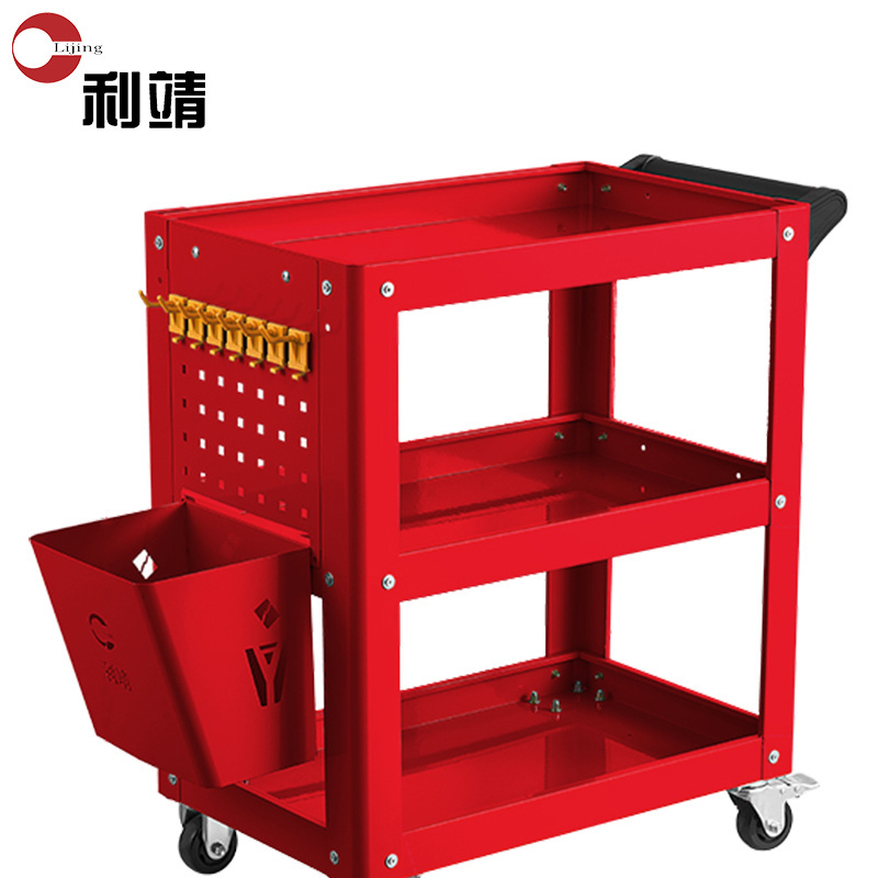 Car Equipment Durable Detailing Auto Repair Diy Tool Organizer Cart