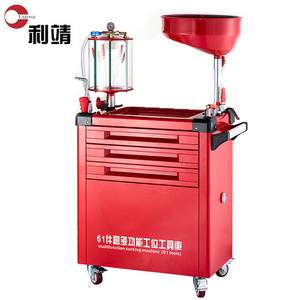 Professional Auto Maintenance Industry Long Service Life Portable Tool Chest Set With Pneumatic Waste Oil Drainer