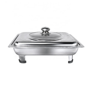 Southeast Asia Serving Buffet Chafing Dish Hotel Used Cheap Alcohol Stove Plate Stainless Steel Chafing Dish For Food Warmer