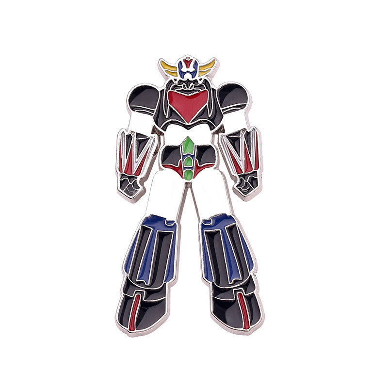 Creative Custom Robot Soft Enamel Pin Metal Emblem Zinc Alloy Cool Character Lapel Pin Badge