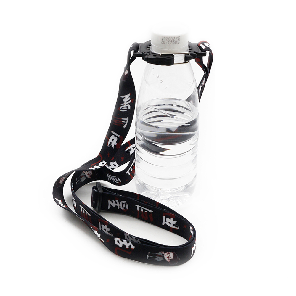 Good price custom blank polyester wrist neck strap adjustable length durable wine glass drink beer water bottle holder lanyard