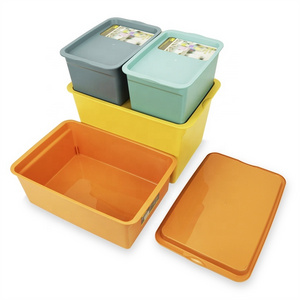 Plastic Outdoor Storage Box Food Kids Toy Storage Makeup Bra Underwear Storage Clothes With Lid Desktop Organizer For Kitchen