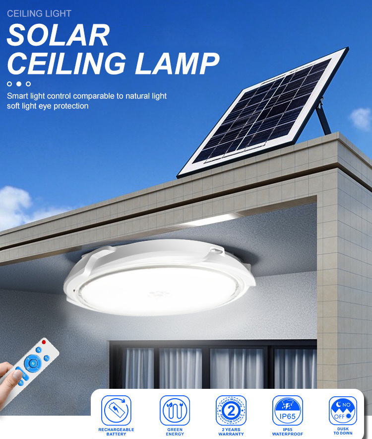 LAP Indoor Solar Ceiling Light Factory Direct With Remote Control Solar Light Lamp For Indoor Solar Light Home House