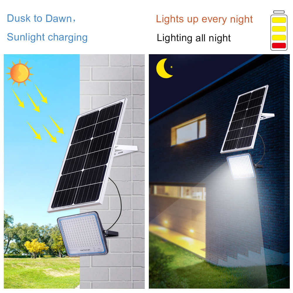 LAP Small Portable Solar Led Flood Light With Warning Flashing Camping Floodlight Rechargeable Led Floodlight