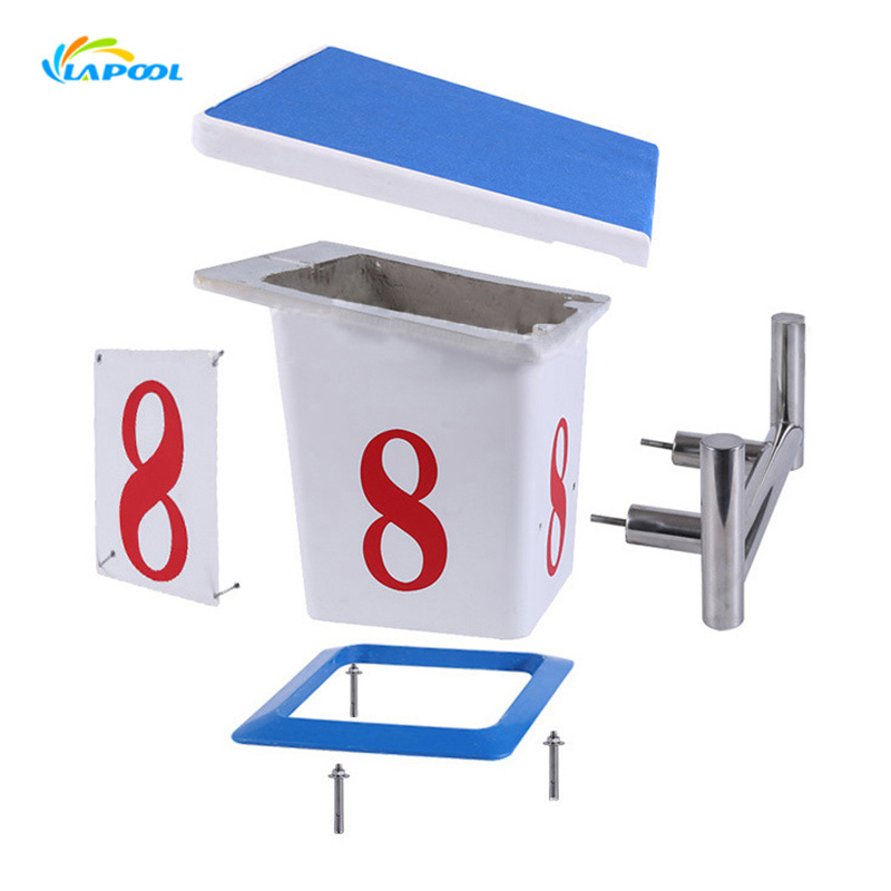 Hot Sale Used Diving Platform Board Swimming Pool Starting Block For Sale