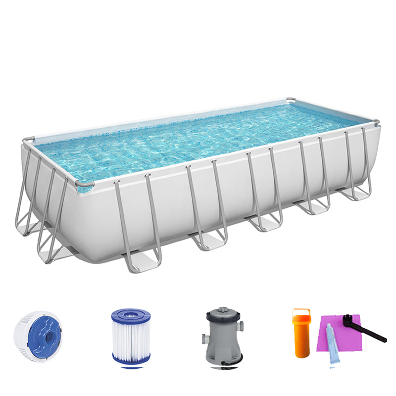 Custom Portable Children's Piscine, PVC Kids Family Inflatable Pool Steel Frame Swimming Pool/