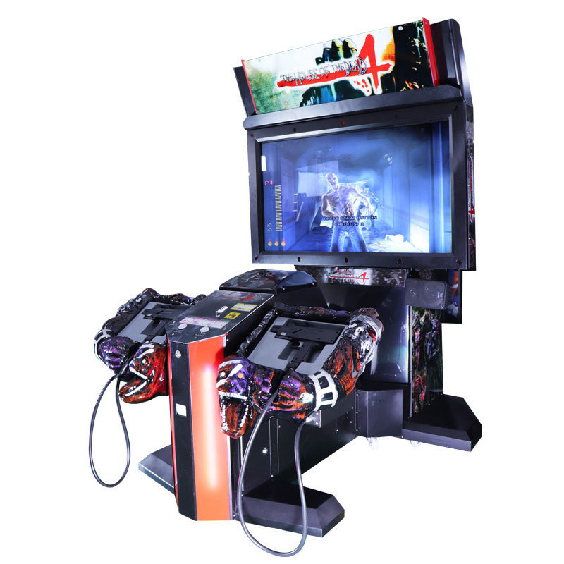 New Amusement Theme Park Equipment 55 Inch Screen Arcade Video Game 2 Players Coin Operated Shooting Machine