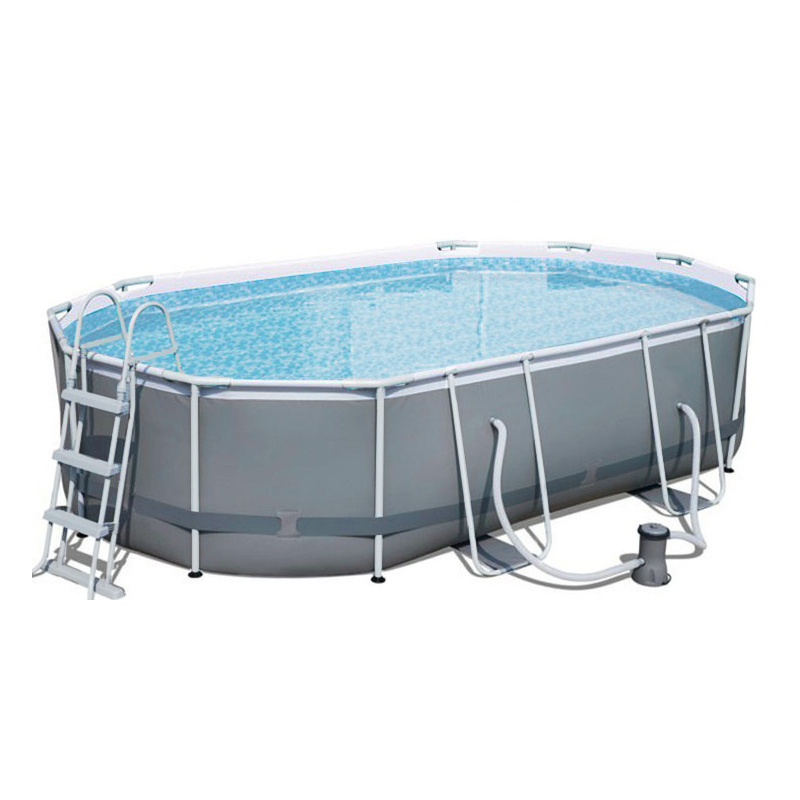 Custom Portable Children's Piscine, PVC Kids Family Inflatable Pool Steel Frame Swimming Pool/