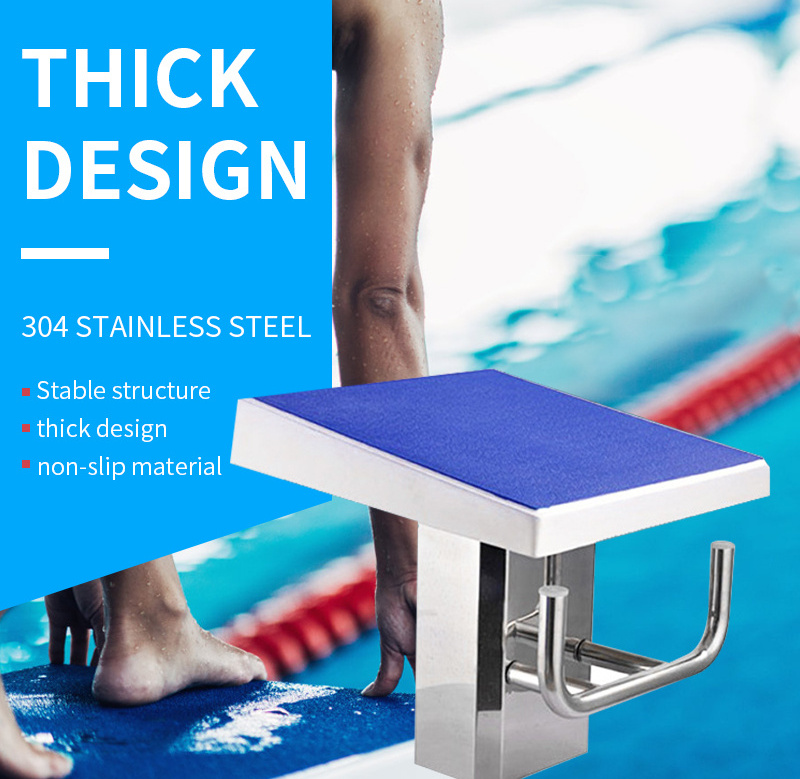 High Quality Standard Swimming Pool Diving Board Platform Jumping Starting Block With One Step