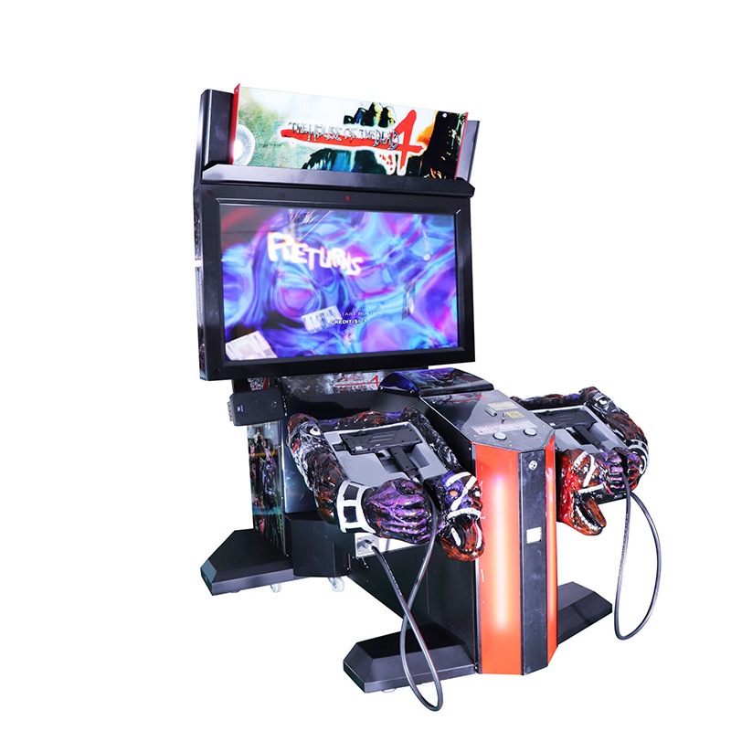 New Amusement Theme Park Equipment 55 Inch Screen Arcade Video Game 2 Players Coin Operated Shooting Machine