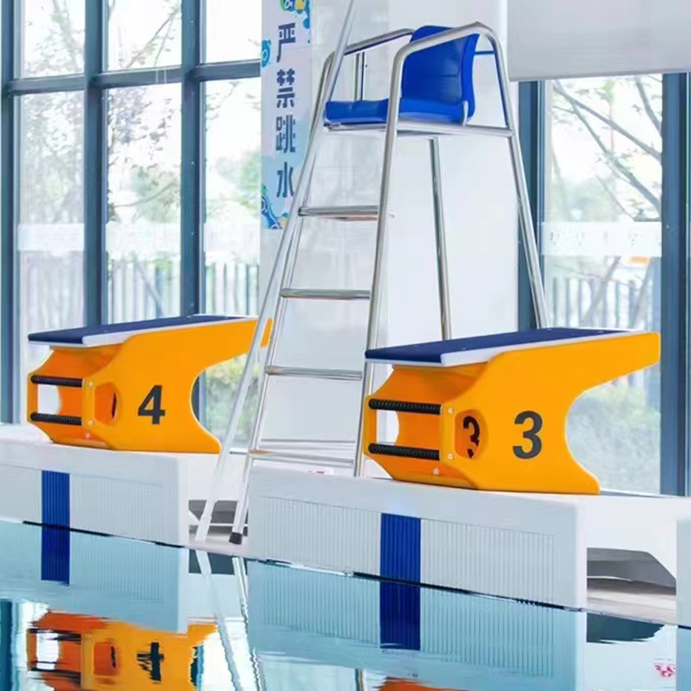 High Quality Portable Fina Standard Diving Platform Board Non-Slip Competition Training Starting Blocks For Swimming Pool