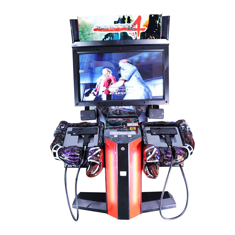 New Amusement Theme Park Equipment 55 Inch Screen Arcade Video Game 2 Players Coin Operated Shooting Machine