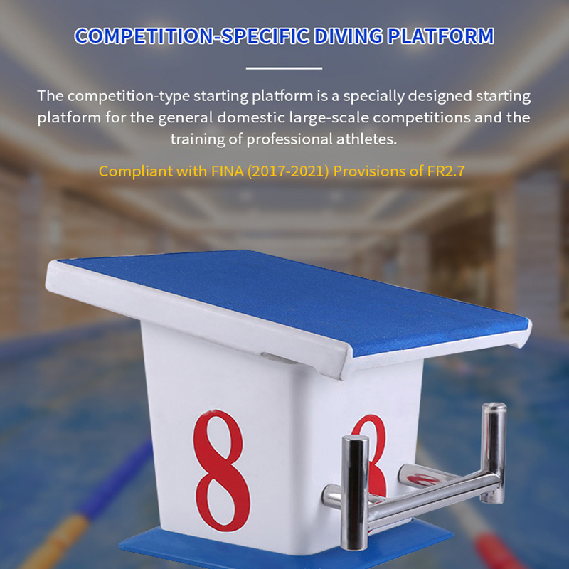 Hot Sale Used Diving Platform Board Swimming Pool Starting Block For Sale