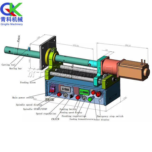 Automatic CNC linear boring automatic welding tool small portable boring machine