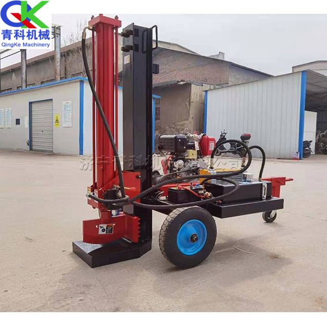 Wood chip processing industry horizontal log splitter guillotine type tree removal machine