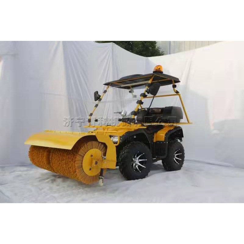 Hot selling 13hp Hand push automatic lift stepless variable speed small gasoline roller brush snow blower