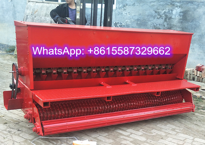 Turf grass plug planter implement farm tractor lawn grass seed drill seeder for sale