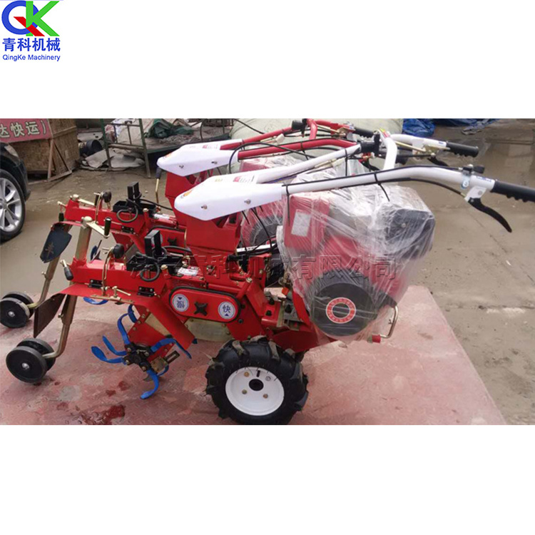 Green onion soil cultivation machine agricultural multifunctional ditching greenhouse soil loosening diesel rotary tiller