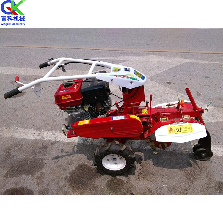 Green onion soil cultivation machine agricultural multifunctional ditching greenhouse soil loosening diesel rotary tiller